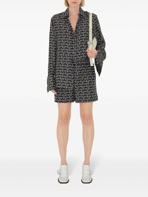 Burberry B silk shirt - Black