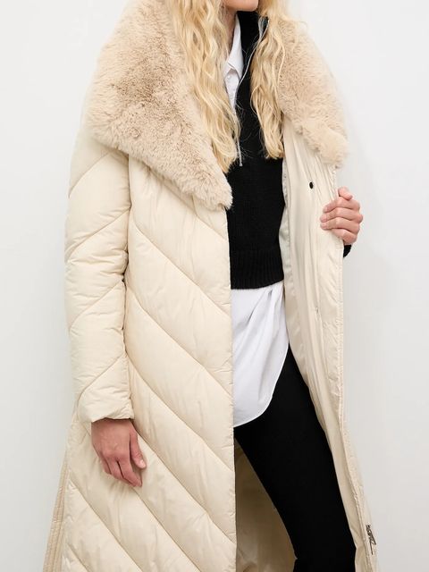 Answear.LAB kurtka kolor beżowy zimowa