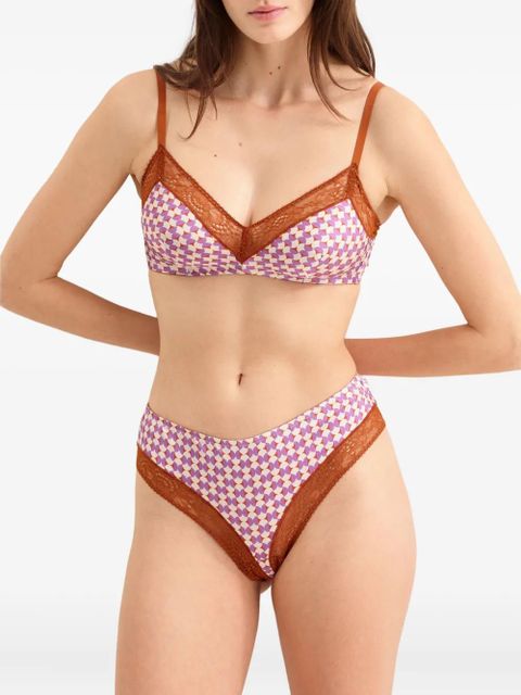 ERES Duo lace tanga - Purple