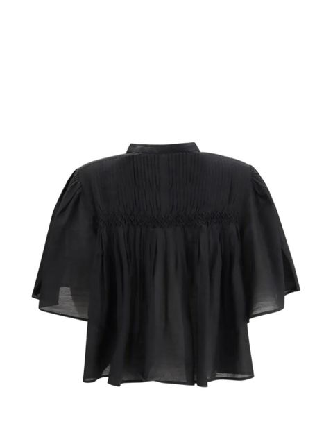 MARANT ÉTOILE pleated buttoned shirt - Black - zdjęcie produktu nr 1