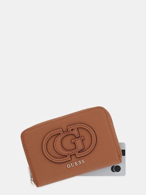 Guess portfel CALEBRA damski kolor brązowy SWBG95 36140 - zdjęcie produktu nr 2