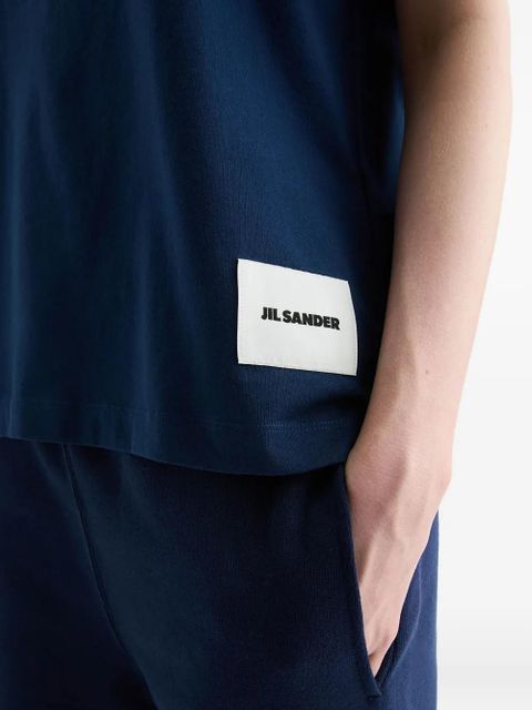 Jil Sander logo-label short-sleeve T-shirt (pack of three) - Blue