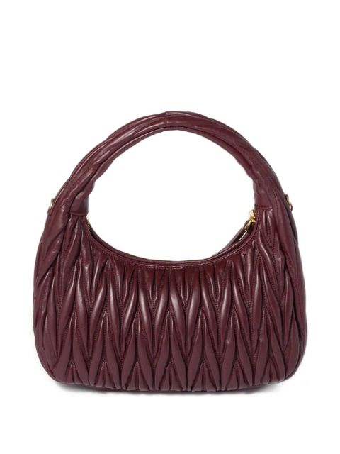 Miu Miu Wander leather tote bag - Red - zdjęcie produktu nr 2