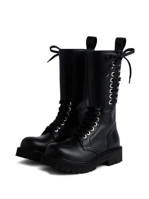 Rabanne lace-up platform boots - Black - zdjęcie produktu nr 2