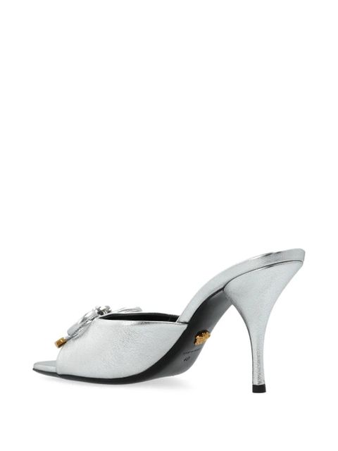 Versace 85mm leather sandals - Silver