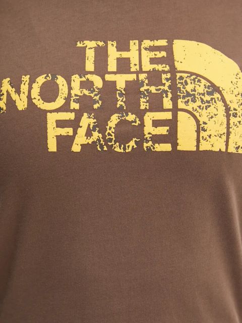 The North Face t-shirt bawełniany Tee -Seasonal Logo Pack kolor brązowy NF0A89CT1OI1