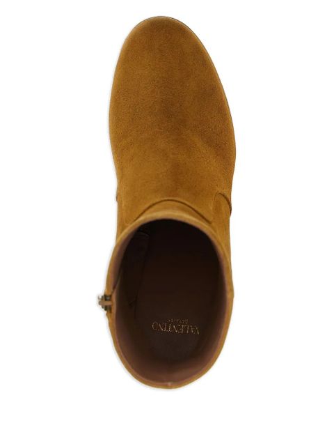 Valentino Garavani 90mm Fawcette platform VLogo Signature ankle boots - Neutrals