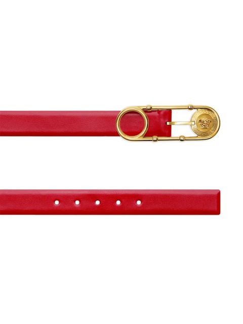 Versace Safety Pin leather belt - Red - zdjęcie produktu nr 2
