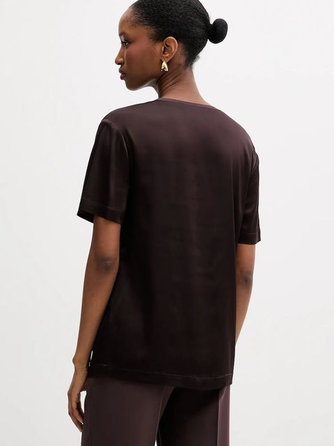 Silvian Heach t-shirt OREILLE damski kolor brązowy GPA25530BL