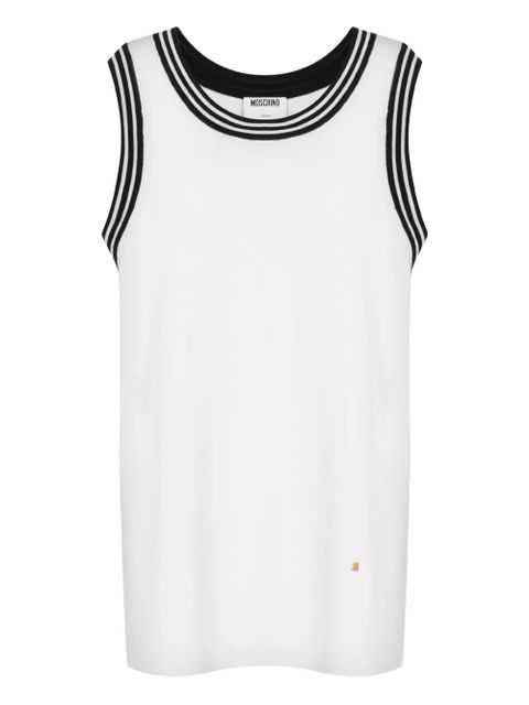 Moschino scoop-neck sleeveless tank top - White - zdjęcie produktu nr 1