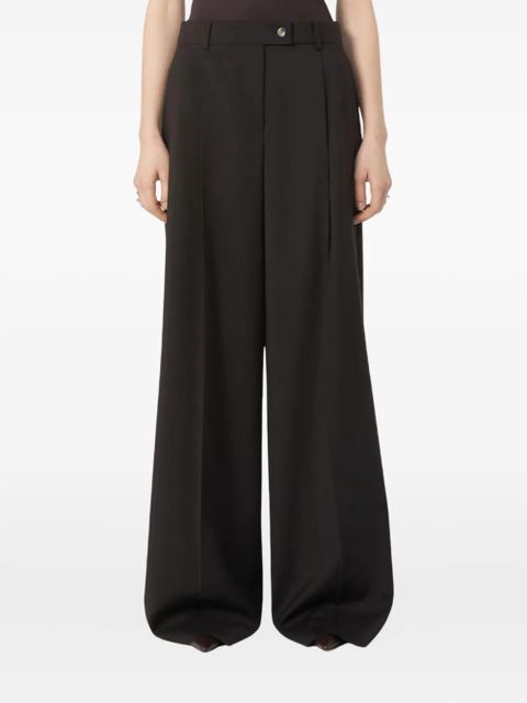Sportmax button wool trousers - Brown - zdjęcie produktu nr 2
