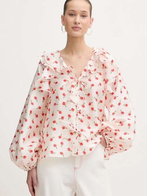 Stine Goya koszula damska kolor beżowy regular SG-PS26-T125-2067 - zdjęcie produktu nr 1