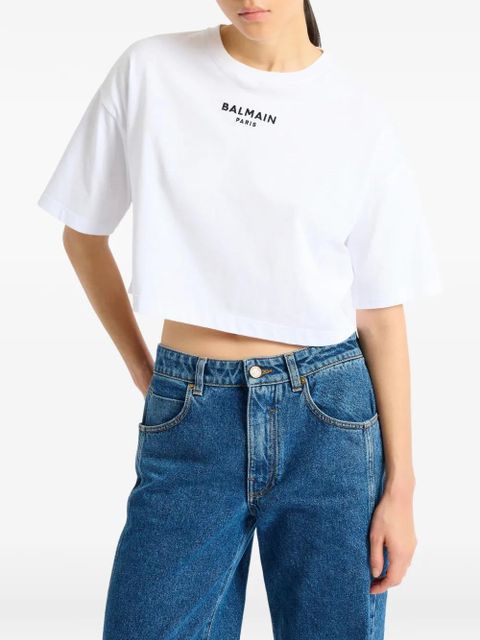 Balmain Balmain Paris embroidered T-shirt - White