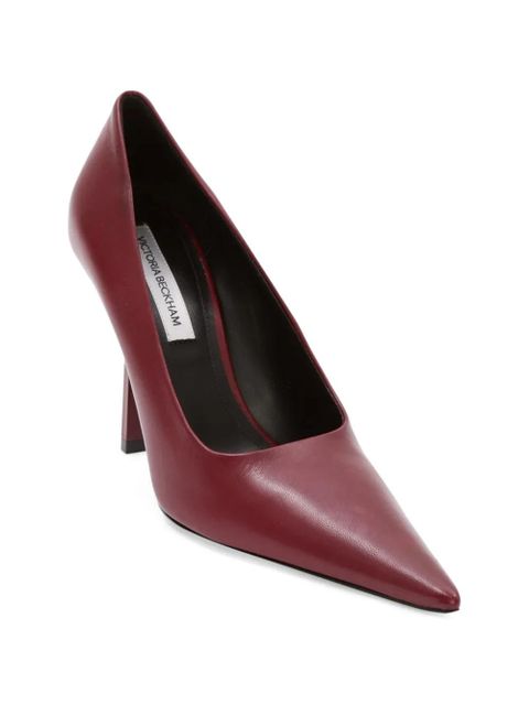 Victoria Beckham stiletto leather pumps - Red - zdjęcie produktu nr 2