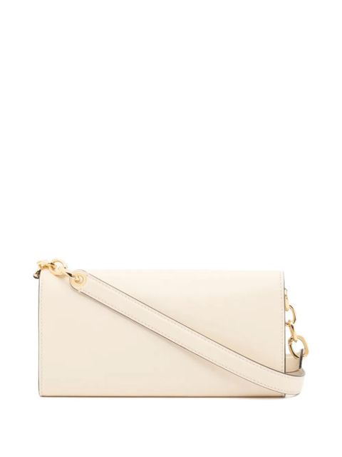 Valentino Garavani VLogo The Bold Edition wallet with shoulder strap in nappa leather - Neutrals - zdjęcie produktu nr 2