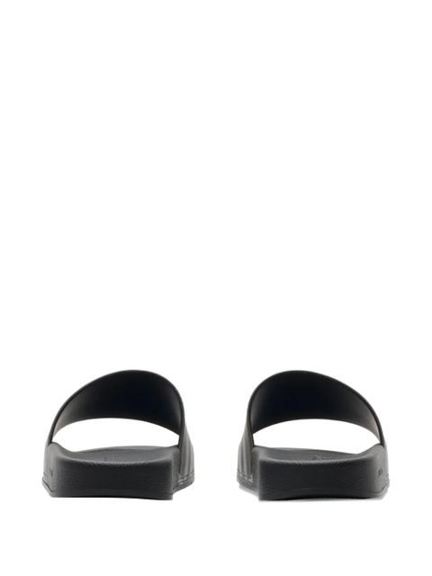 Burberry check-print flat slides - Brown