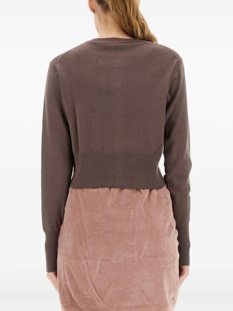 Vivienne Westwood Bea Orb-logo button-fastening cardigan - Brown