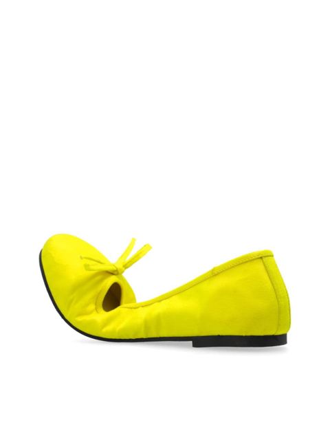 Balenciaga bow-detailing ballerina shoes - Yellow