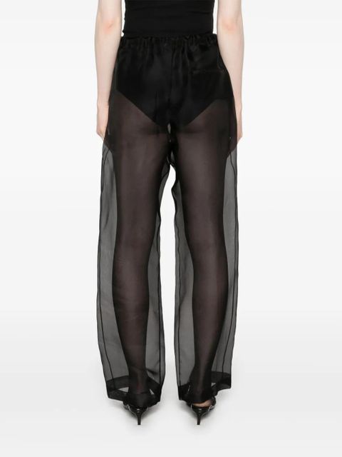 KHAITE silk trousers - Black