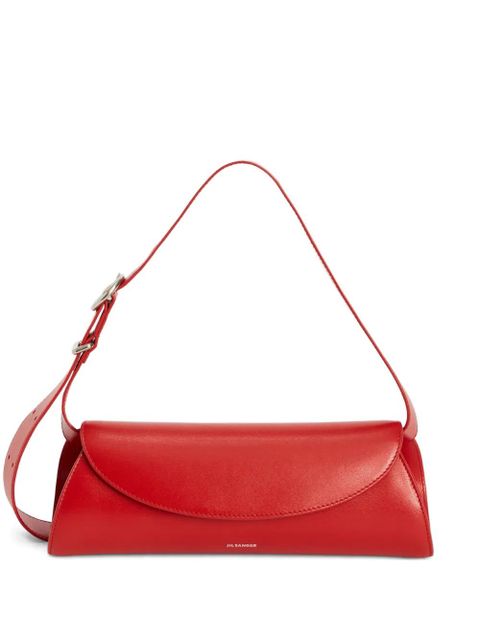 Jil Sander small Cannolo adjustable-strap embossed shoulder bag - Red - zdjęcie produktu nr 1