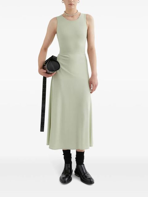 Jil Sander Flared zipped midi skirt - Green - zdjęcie produktu nr 2