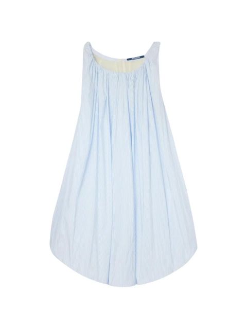 Jacquemus striped gathered dress - Blue - zdjęcie produktu nr 1