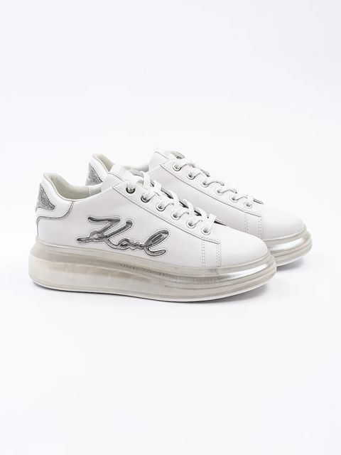 Karl Lagerfeld sneakersy skórzane KAPRI KUSHION kolor biały KL62610H