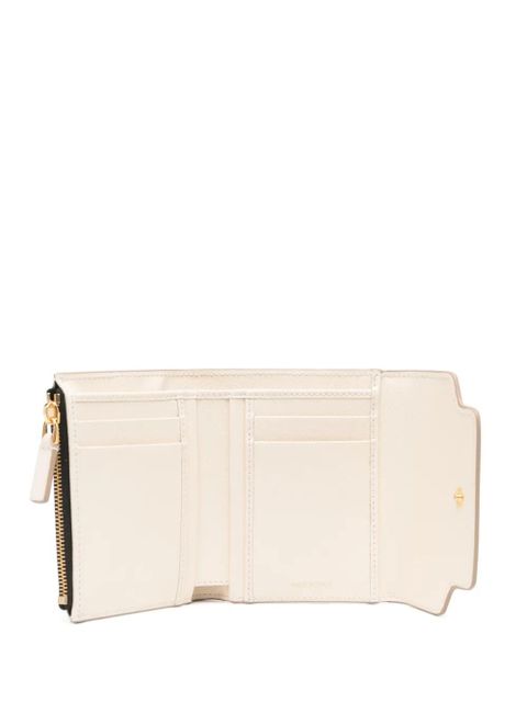 Marni logo-stamp leather wallet - Neutrals