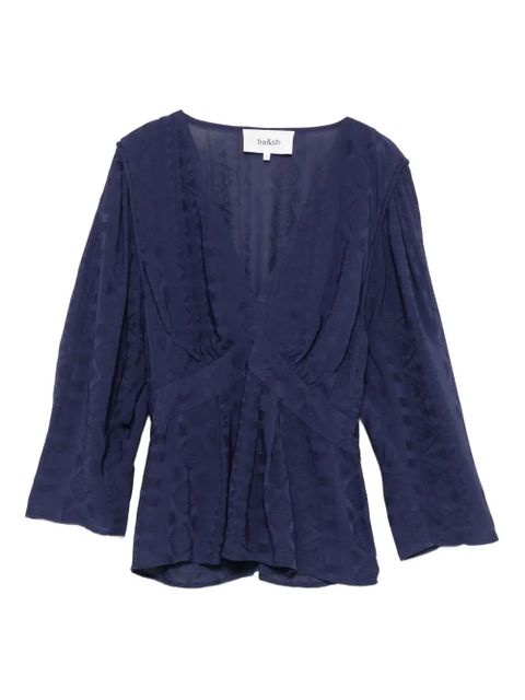 Ba&Sh V-neck top - Blue - zdjęcie produktu nr 1