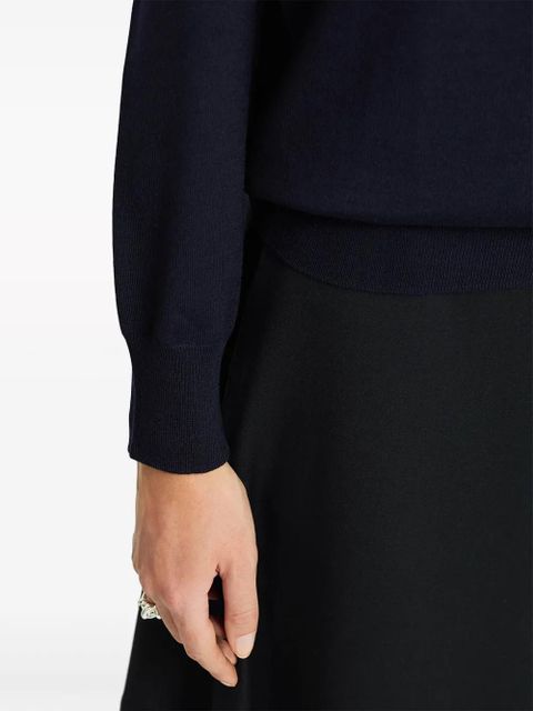 Jil Sander crew-neck cashmere top - Blue