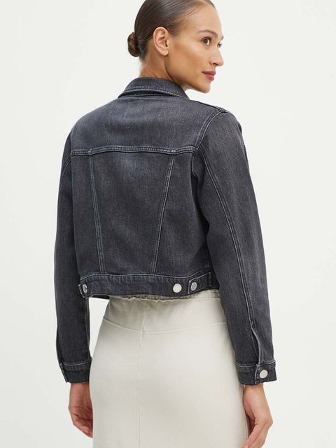 Pinko kurtka jeansowa damska kolor szary przejściowa 103864 A20U - zdjęcie produktu nr 2