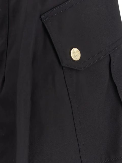 PINKO Rosalin button pocket palazzo pants - Black