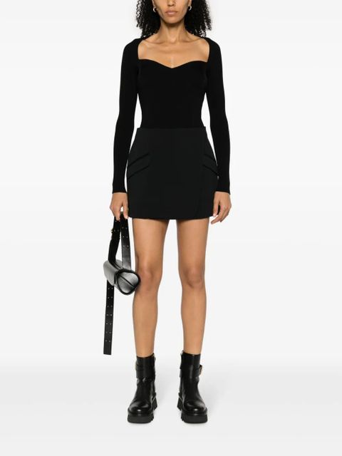 Simkhai Giuliana sweetheart-neck jumper - Black - zdjęcie produktu nr 2