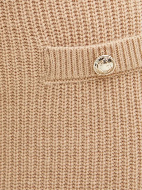 Guess spódnica z domieszką wełny ZYLEE kolor beżowy mini prosta W4BD64 Z2WX0