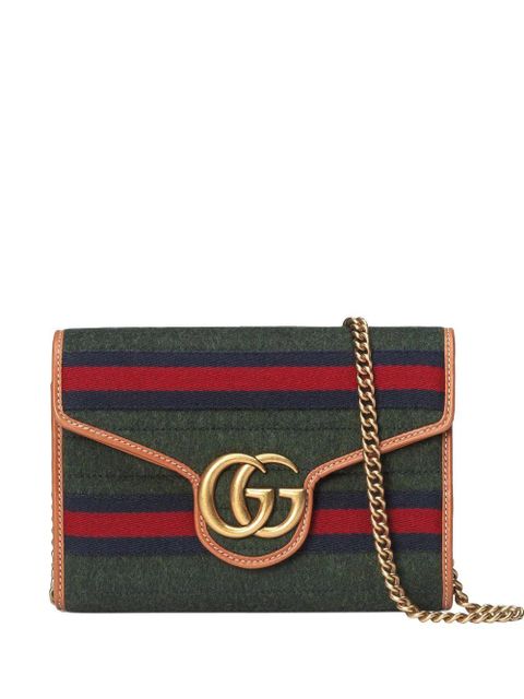 Gucci logo-plaque Web-stripe purse - Green - zdjęcie produktu nr 1