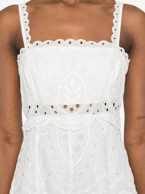 Charo Ruiz Ibiza Glimmer lace-detail midi dress - White