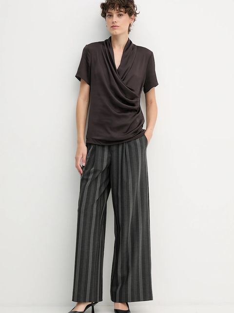 Joseph Ribkoff bluzka damska kolor brązowy gładka 253237F25 - zdjęcie produktu nr 2