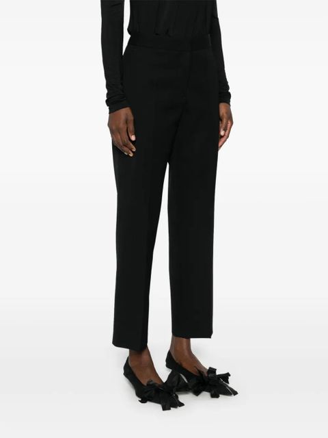Jil Sander tapered cropped trousers - Black