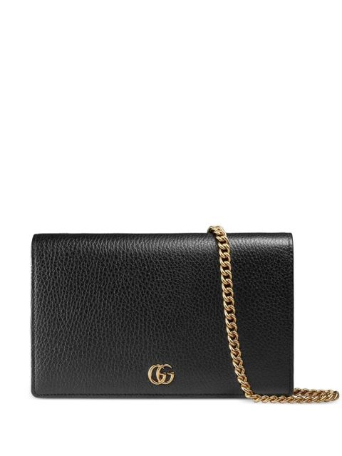 Gucci logo-plaque chain wallet - Black - zdjęcie produktu nr 1