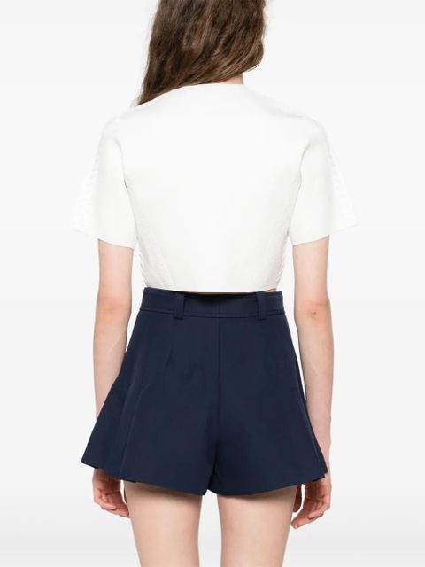 Maje cropped cardigan - White