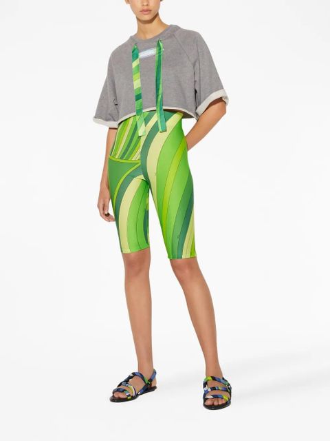 PUCCI Iride-print cropped leggings - Green - zdjęcie produktu nr 2