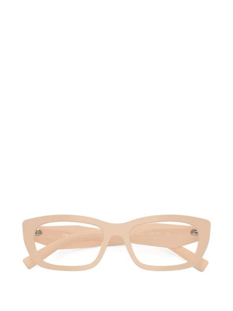 Prada Eyewear geometric-frame glasses - Pink