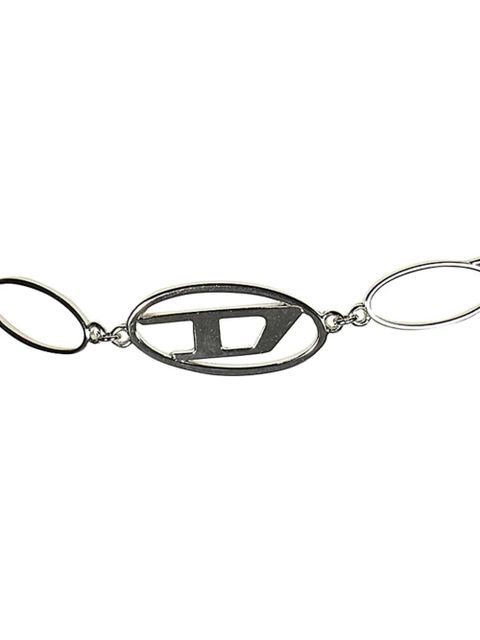 Diesel logo-plaque side-ring bikini bottom - Red