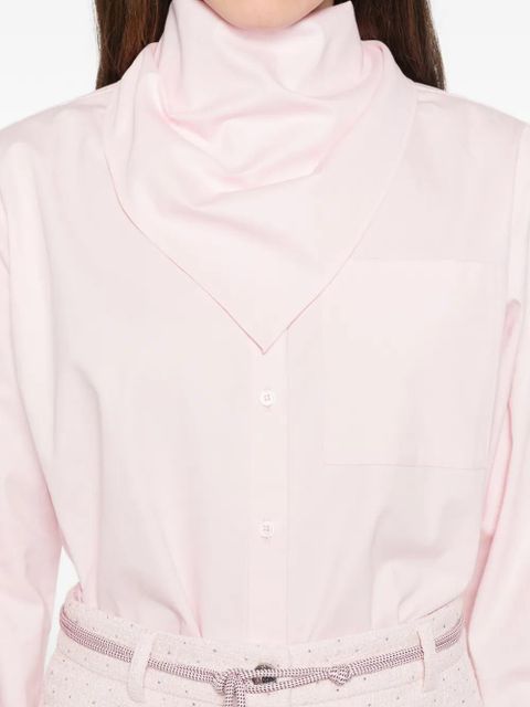 Maje chest-pocket long-sleeve shirt - Pink