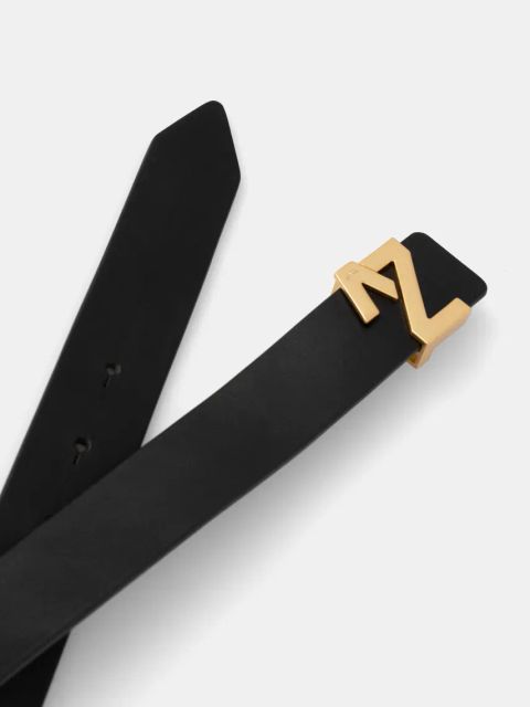ZADIG&VOLTAIRE pasek skórzany damski kolor czarny LWBT00003