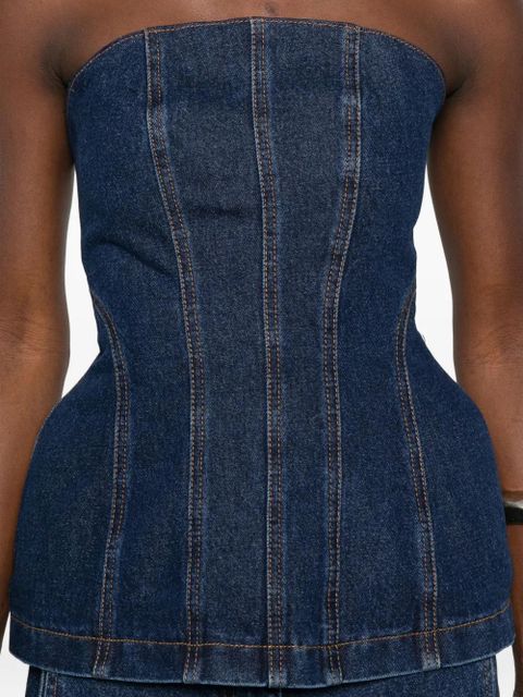 Magda Butrym denim corset - Blue