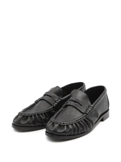 Saint Laurent logo-plaque loafers - Black - zdjęcie produktu nr 2