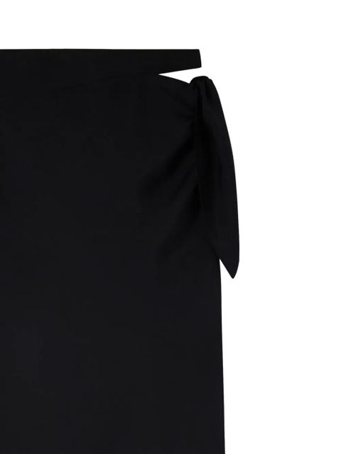 Courrèges Knot Slash midi skirt - Black