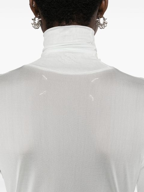 Maison Margiela four-stitch sheer bodysuit - Green