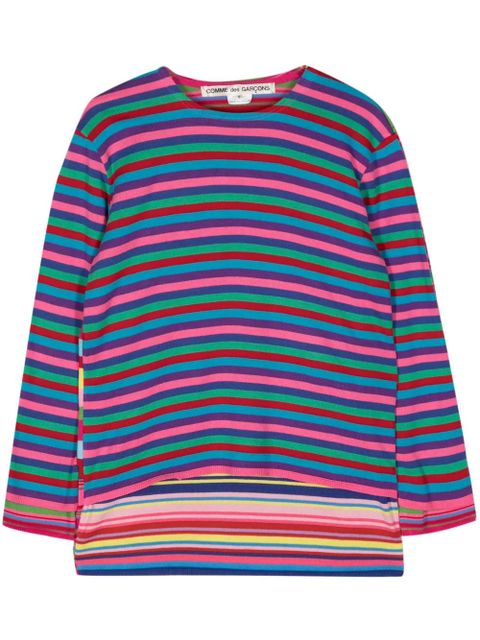 Comme Des Garçons striped layered jumper - Pink - zdjęcie produktu nr 1
